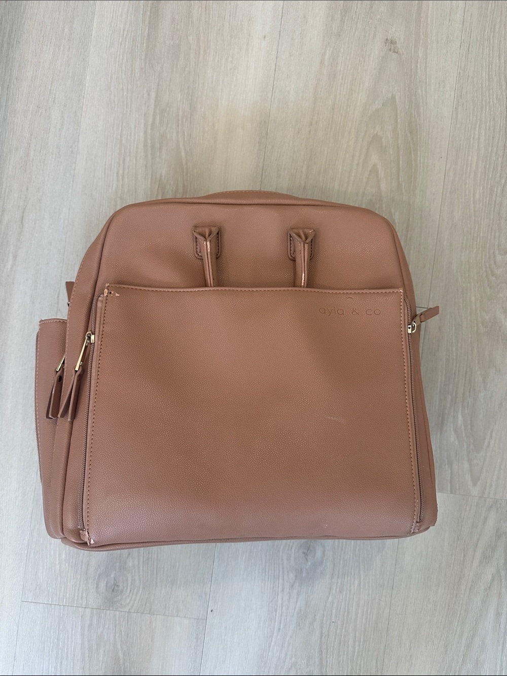 Ayia & Co The Ayla Tan Diaper Bag